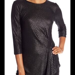 Vince Camuto Shimmering Black Tunic